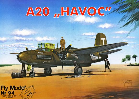 Бомбардировщик Douglas A-20 Havoc (1943)