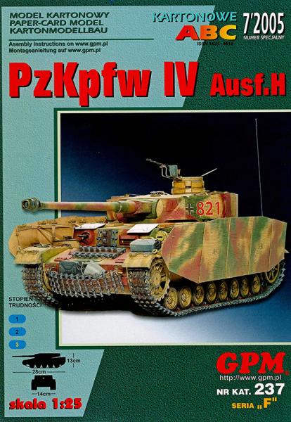 Средний танк SdKfz-161 PzKpfw IV Ausf-H