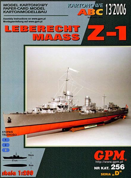 Эсминец типа 1934 Z-1 Leberecht Maass (1934)