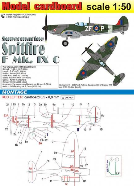 Истребитель Supermarine Spitfire F IXC