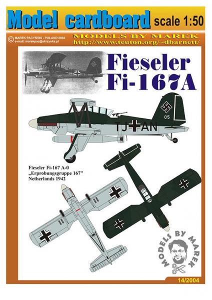 Бомбардировщик Fieseler Fi-167A (1938)