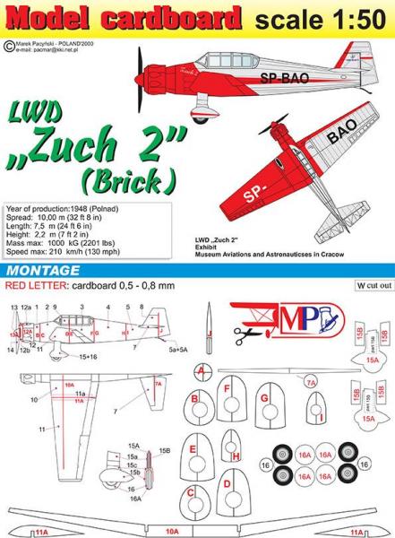 Легкий самолет LWD Zuch-2 Brick