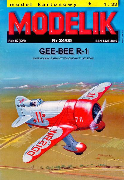 Гоночный самолет Gee Bee R-1