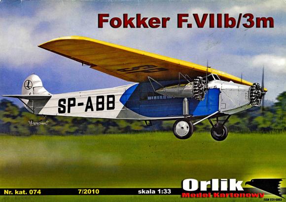 Пассажирский самолет Fokker F VIIb-3M