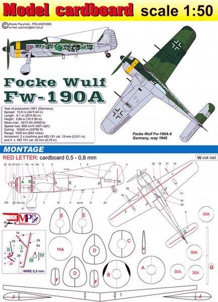 Истребитель Focke-Wulf FW-190A