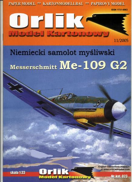 Истребитель Messerschmitt Me-109G-2