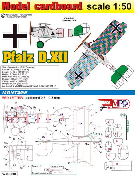 Истребитель Pfalz D-XII