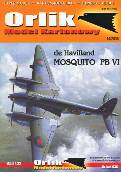 Истребитель De Havilland Mosquito FB Mk-VI