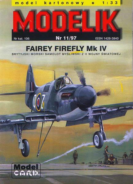 Истребитель Fairey Firefly Mk-IV