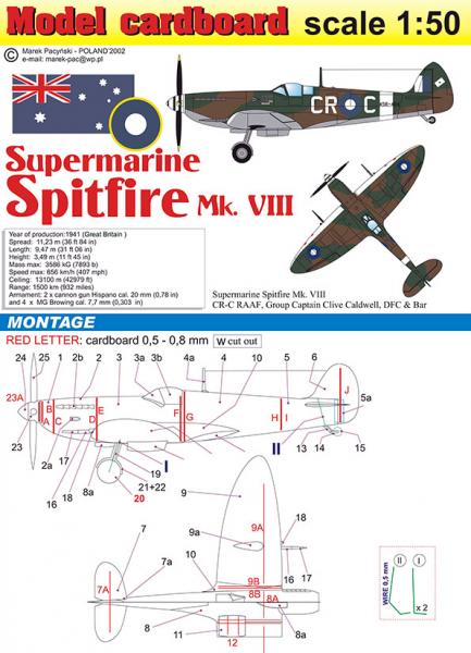 Истребитель Supermarine Spitfire Mk-VIII