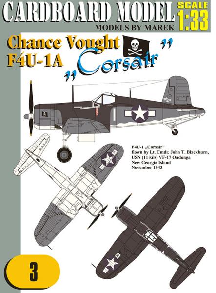 Истребитель Chance Vought F4U-1A Corsair