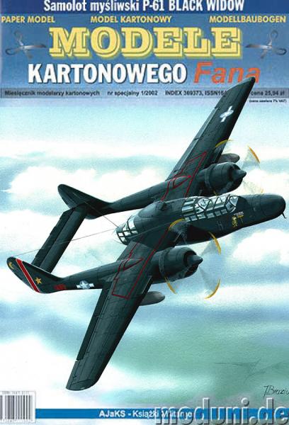 Истребитель Northrop P-61B Black Widow (1944)