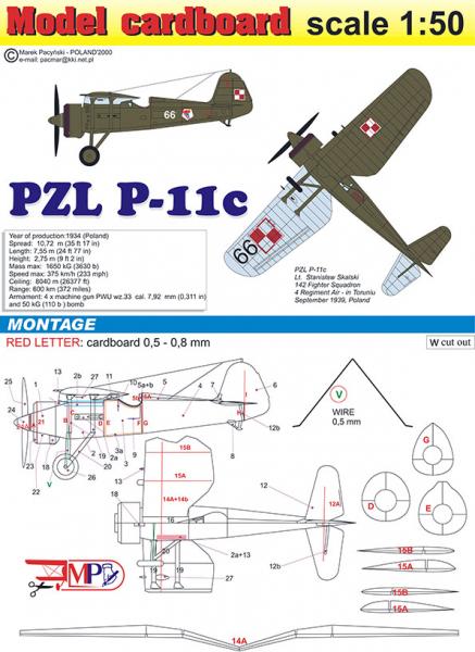 Истребитель PZL P-11C