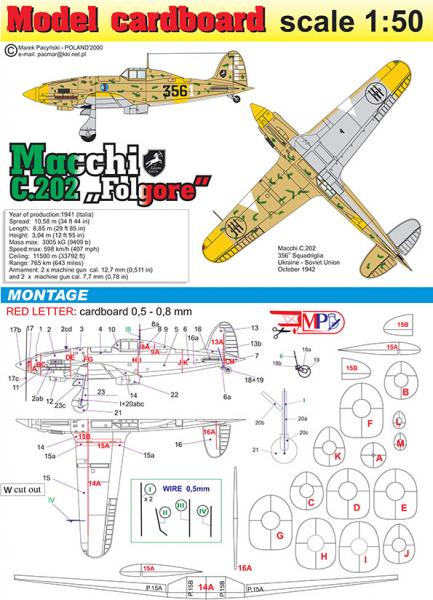 Истребитель Macchi MC-202 Folgore