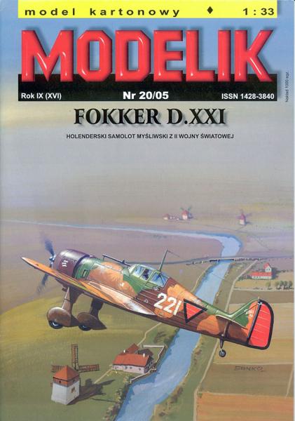 Истребитель Fokker D-XXI