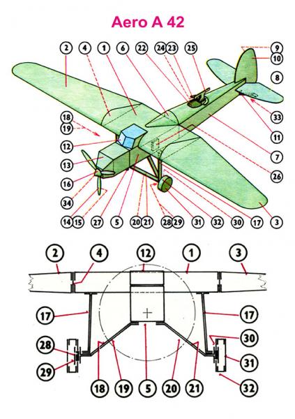 Легкий бомбардировщик Aero A-42