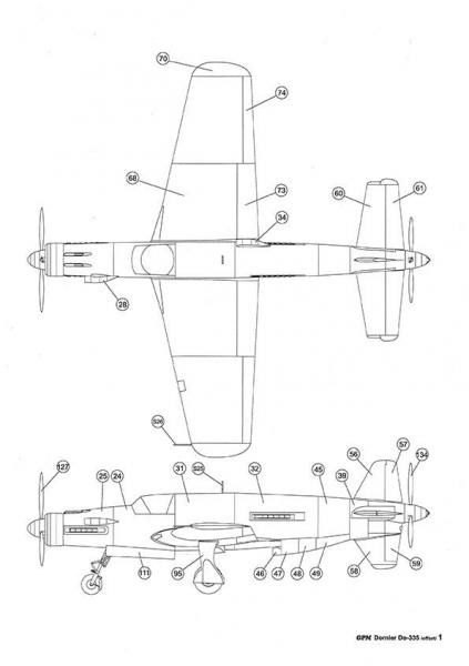 Истребитель Dornier Do-335A-0 Pfeil