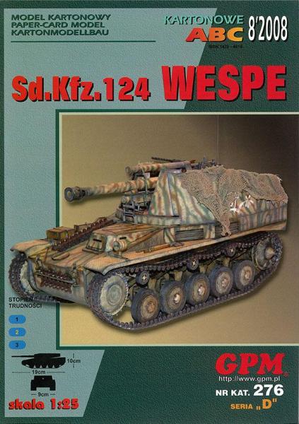 САУ SdKfz-124 Wespe