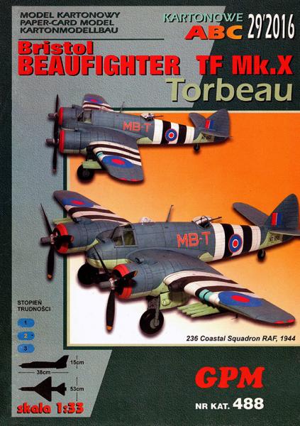 Тяжелый истребитель-торпедоносец Bristol Beaufighter TF Mk-X Torbeau