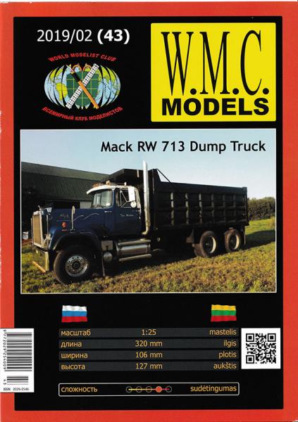 Самосвал Mack RW 713 Dump Truck