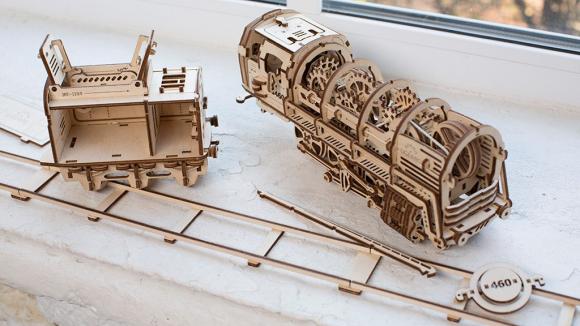 Локомотив с тендером UG460 (Ugears)