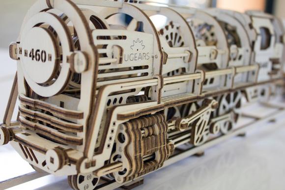 Локомотив с тендером UG460 (Ugears)