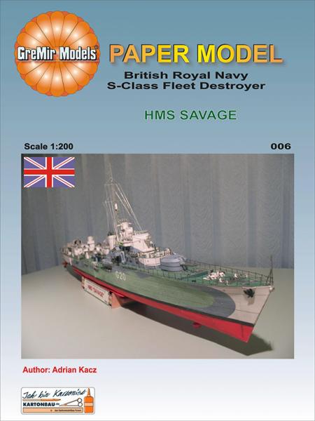 Эсминец HMS Savage