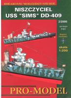 Эсминец USS Sims DD-409 CN3398