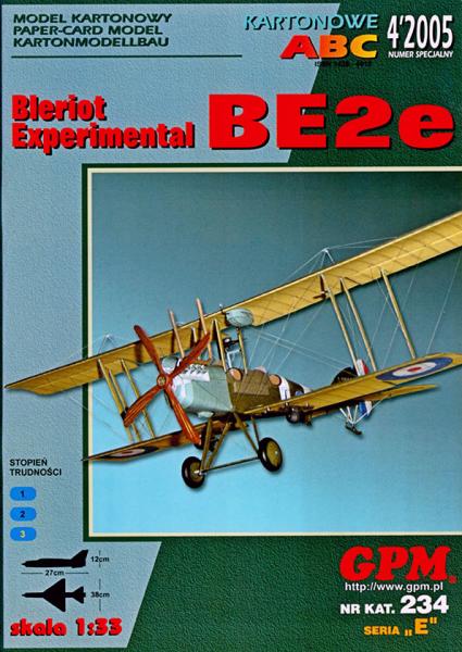 Бомбардировщик Bleriot Experimental BE2e (1916)