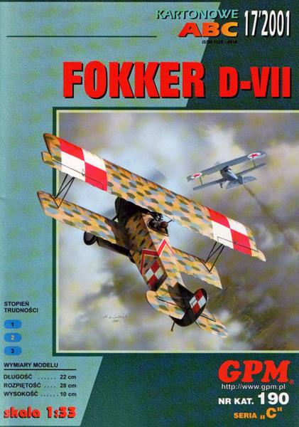 Истребитель Fokker D-VII