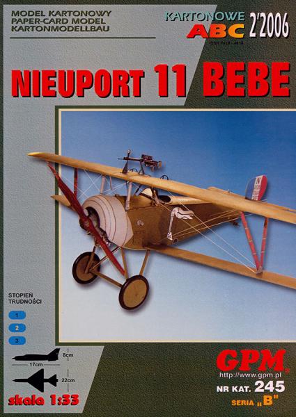 Истребитель Nieuport 11 Bebe