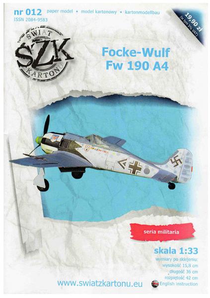 Истребитель Focke-Wulf Fw-190A-4 (1943)